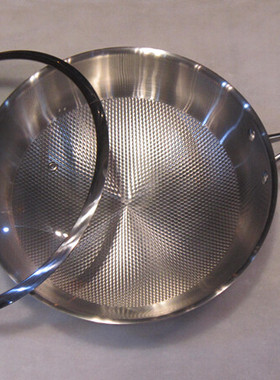 OKO五层304不锈钢炒锅 无烟无涂层无油烟不粘锅 电磁炉通用锅具