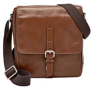 正品 化石正品 单肩斜挎包男包休闲时尚 皮包356298 Fossil