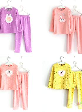 儿童冬季黄金绒家居服保暖内衣