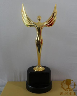 奥斯卡小金人奖杯定制金属水晶奖牌制作创意定做铜牌高档31CM