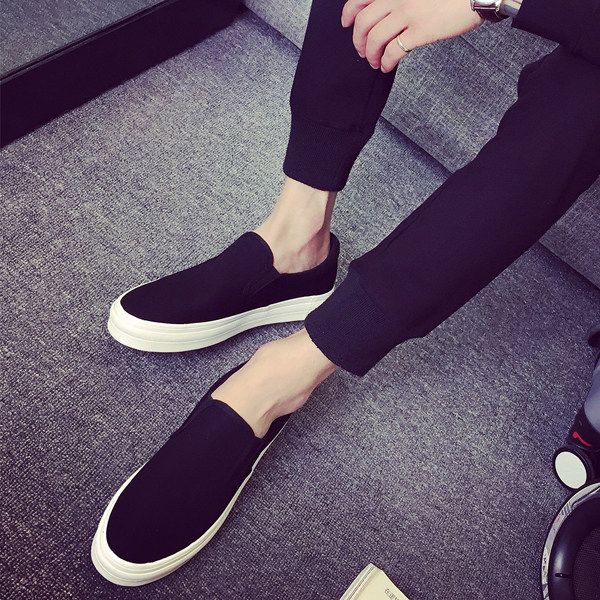 透气男鞋2021新款春夏厚底帆布鞋男士休闲鞋一脚蹬懒人鞋潮男生鞋|msdalam kategori Kasut lelaki popular, kasut kanvas - dari Buy2taobao.com untuk memberikan perkhidmatan ejen Taobao profesional membeli