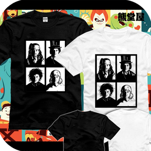 JohnnyDepp约翰尼德普加勒比海盗剪刀爱德华威廉旺卡T恤男女衣服