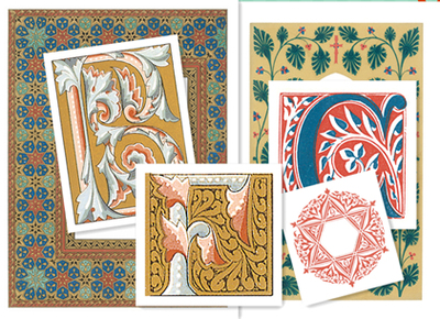 设计素材 Dover OWEN JONES的欧式装饰纹样边框纹饰 227P JPG格式