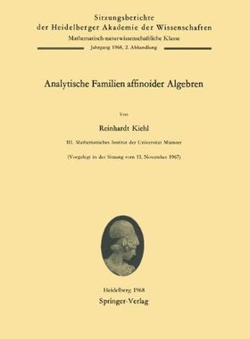 【预订】Analytische Familien Affinoider Algebren