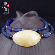 Zen Club Juma River in Qing dynasty Dragon fly + white beeswax bracelets ladies bracelets two ring jewelry