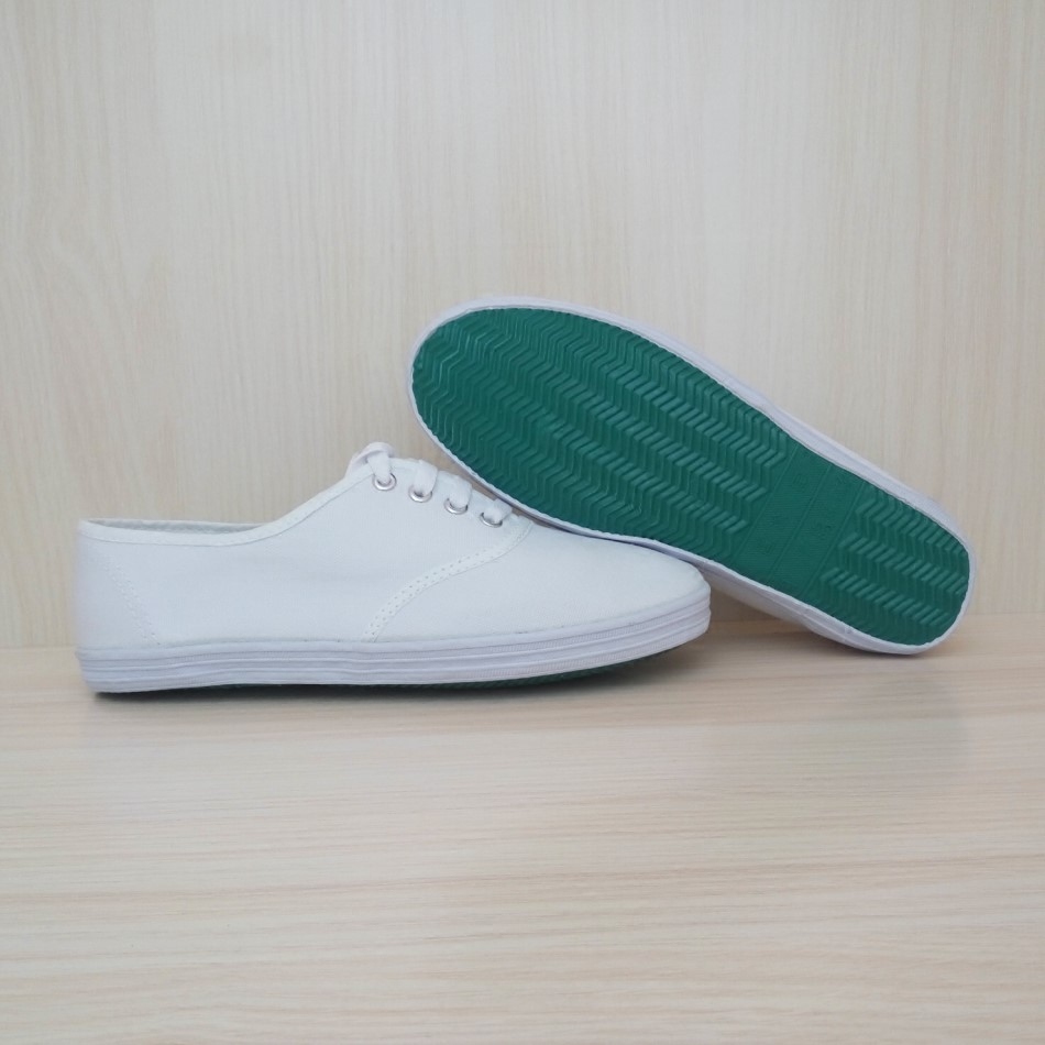 白球鞋女白色布鞋白网鞋系带胶底鞋国途正品青岛环球小白鞋平底