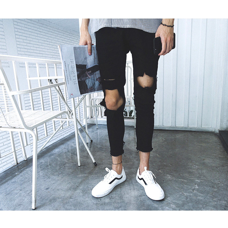 Jeans pour adolescent pieds Slim pour été - Ref 1461558 Image 1