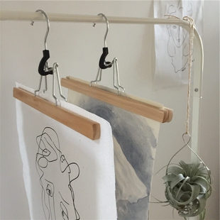 风物 画夹照片架 北欧简约风原木 图片夹子  chic