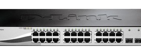 现货 D-Link  DGS-1210-28  千兆交换机24口+4光口商用企业网络dlink智能网管VLAN交换器端口镜像端口限速
