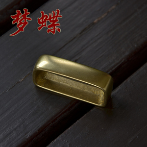 手工DIY纯铜皮带圈 皮带环植鞣革皮带配件 皮带介子 腰带配件铜环