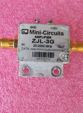美国MINI进口 ZJL-3G 20-3000MHz 19dB SMA接头 射频微波大器