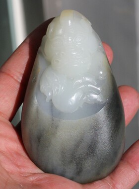 羊脂玉把件貔貅籽玉小店