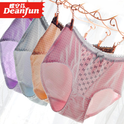 裤 中低腰小平角包臀印花弹力棉内裆<em>女短裤</em>-tm