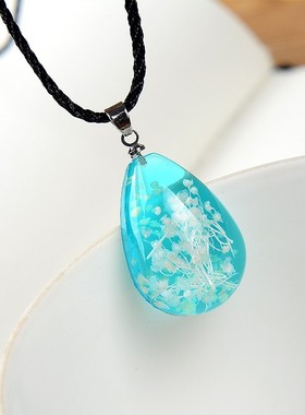 【天天特价】手工原创永生花项链