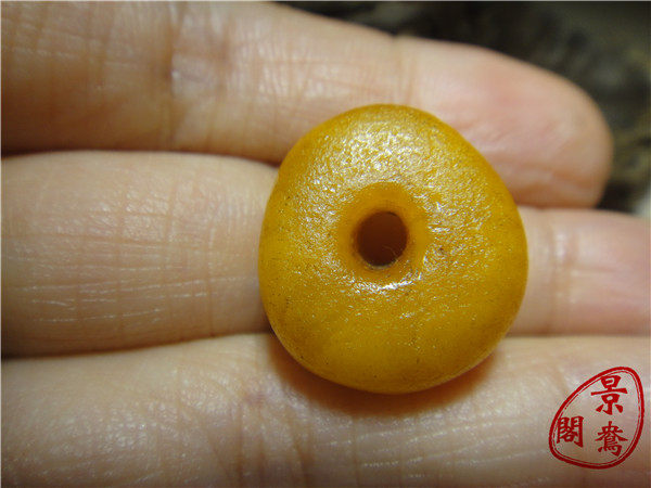 纯天然吊坠平安扣老蜜蜡饼子