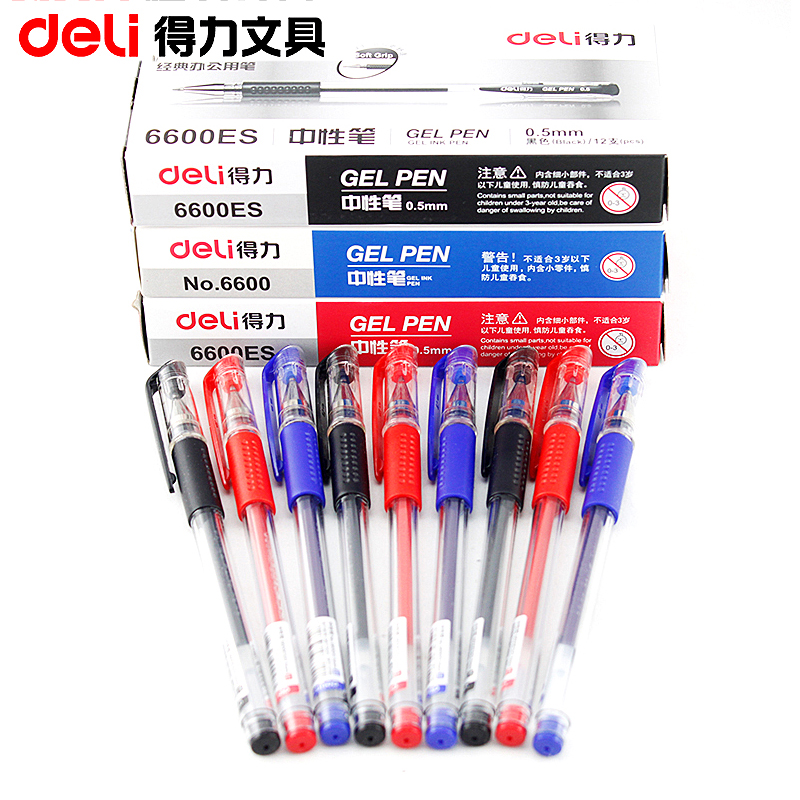 Deli 得力 0.5mm中性笔 12支装 优惠券折后¥7.4包邮 黑、红、蓝可选 Deli 得力 0.5mm中性笔 12支装 优惠券折后¥7.4包邮 黑、红、蓝可选