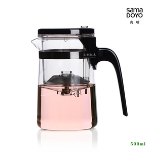 尚明耐热玻璃雅致杯茶壶过滤功夫茶具茶壶花茶杯E-01