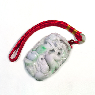 钰达翡翠龙把件 玉龙小摆件 A货大挂件 74h 龙行天下手玩件