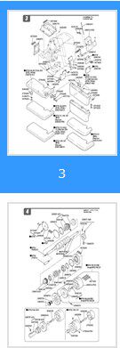 工业拷边机配件 飞马M732.752.包缝机 拷边机 锁边机零件图