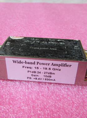 美国进口 15-19.5GHz 24-27dBm SMA 射频微波中功率放大器
