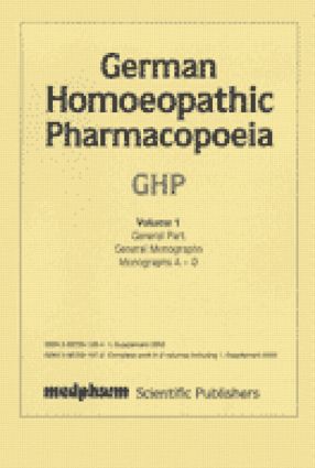【预售】German Homoeopathic Pharmacopoeia Su...