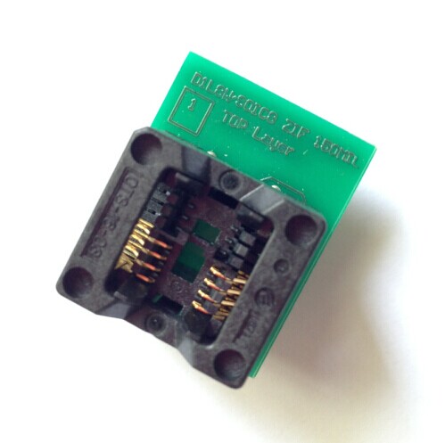 DIL8W/SOIC8 ZIF 150MIL(ord.no.70-0901)烧录座 适配座 SOP8 窄