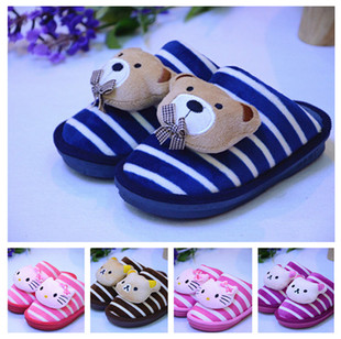 Pantoufles enfants en coton pour hiver - semelle tendon - Ref 1006154 Image 12