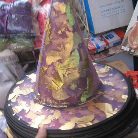 高尖帽万圣节帽魔术师帽子节日角色扮演发夹魔法师帽子聚会装饰