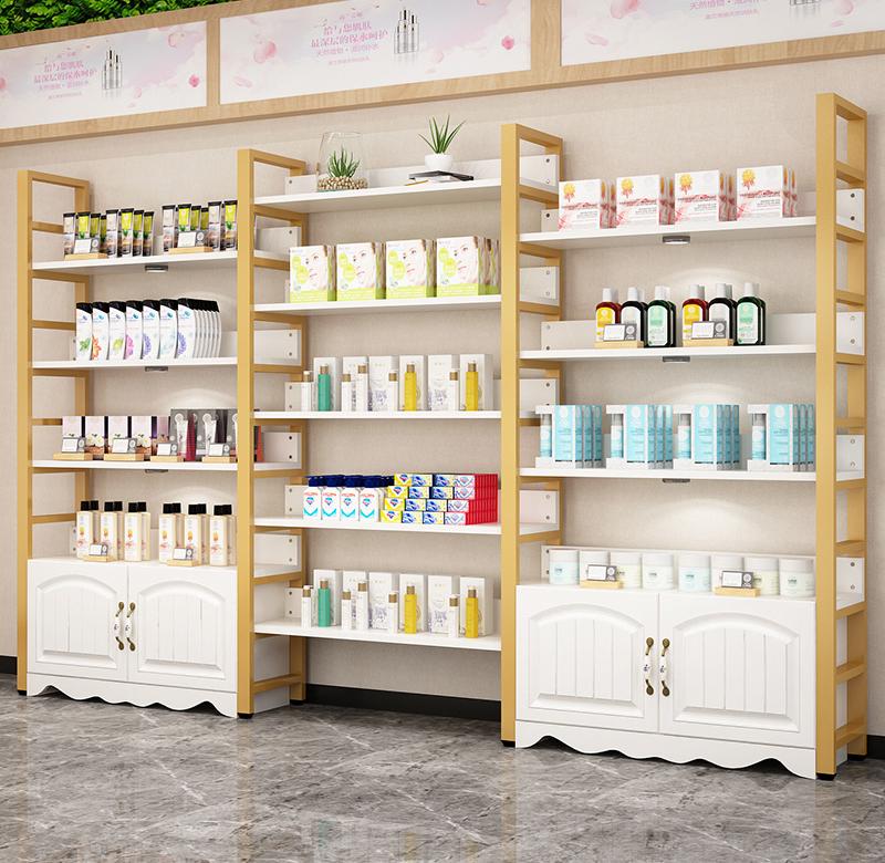 货架展示架货柜置物架多层美容产P品展示柜护肤化妆品展柜简约现