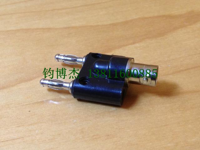 插头插座BNC转4MM香蕉插头 BNC母插座转2P双香蕉插头