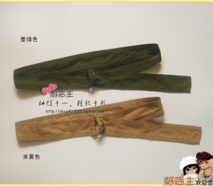可调节布腰带 双环扣 配件 diy03 姜黄 墨绿色 米黄 外贸单里多
