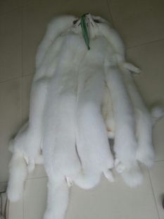 整张狐狸皮围脖人工养殖真皮皮草服装面料红狐白蓝狐DIY皮毛一体