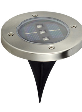 3LED solar buried light lawn lamp户外太阳能庭院灯