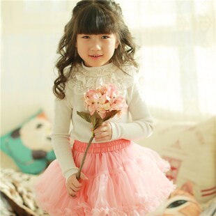 欧美风蓬蓬裙花朵半身裙tutu亲子 定做运动会儿童节演出装 包邮