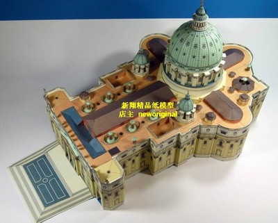 欧洲梵蒂冈圣彼得大教堂 建筑模型