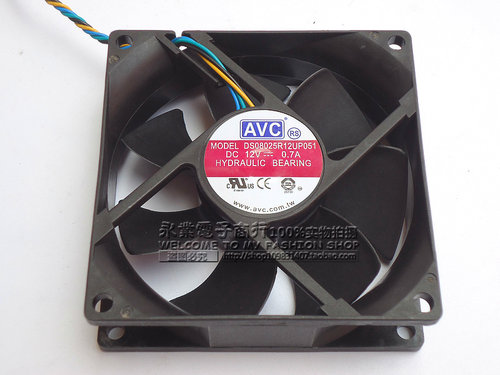 AVC 8025 8cm 8厘米风扇 4针/线 液压 CPU风扇 机箱风扇 PWM调速