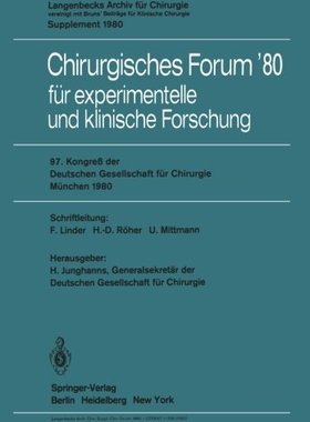 【预订】Chirurgisches Forum 80: Fur Experime...