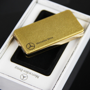 黄金版充电打火机防风超薄磨砂土豪金充电USB电炉丝 创意生日礼物