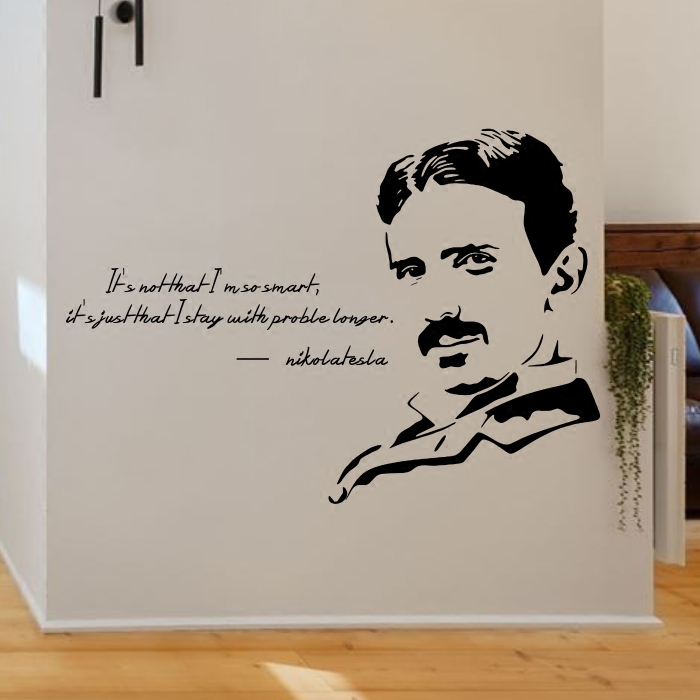 科学贴纸科学家头像墙贴物理学家特斯拉 学校科普教育教室布置