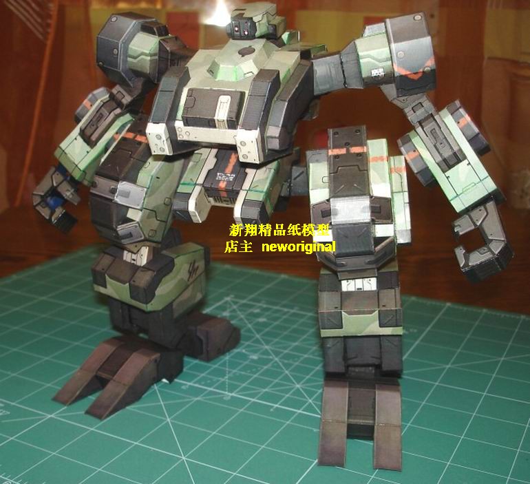 【新翔精品纸模型】游戏前线任务NUMSEKAR  机器人高达模型