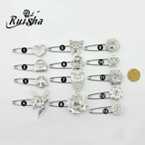 RuiSha Ретро брошь, аксессуар, кардиган, свитер, серебряная накидка, DIY