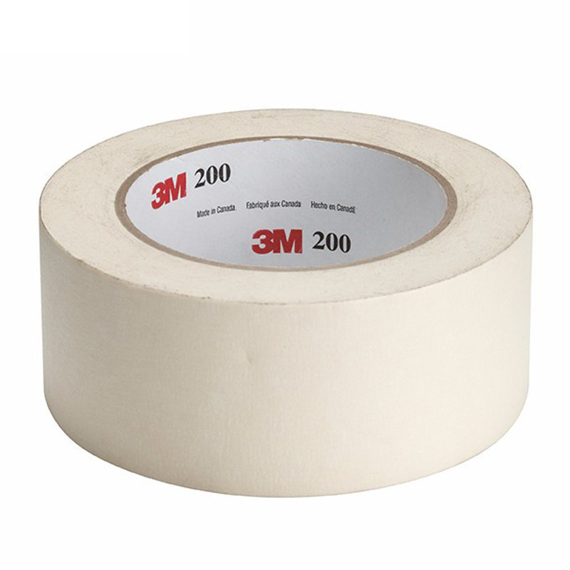 3m 200 汽车喷涂无痕纸胶带 遮蔽带 美纹胶 耐中温93°c