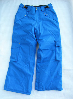 674-14男童女童滑雪裤大童外贸欧洲防风防水冲锋裤棉裤防寒服150