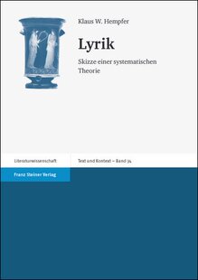 【预售】Lyrik: Skizze Einer Systematischen Theorie