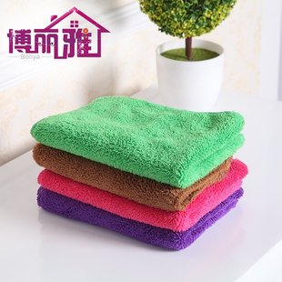 博丽雅双面多绒地板厨房家务抹布吸水吸灰加厚