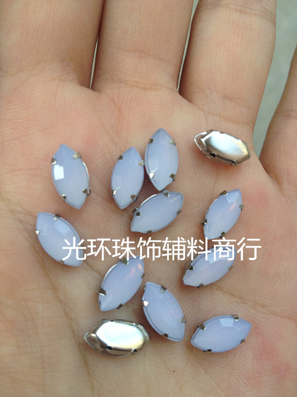 diy马眼形白色辅料手工抓钻