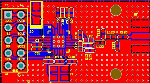 CC1100模块原理图PCB 433MHz模块 315MHz CC1101模块pcb RF模块