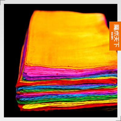 魔术天下 10米彩虹长绸巾 长丝巾 卷帘彩绸 舞台魔术道具