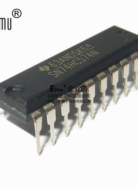 Emu丨SN74HC574N 8进制D类触发器 74HC574N 直插DIP20