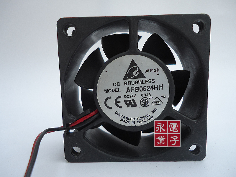 AFB0624HH台湾台达DC24V 0.14A 60*25MM轴承风机风扇散热器设备